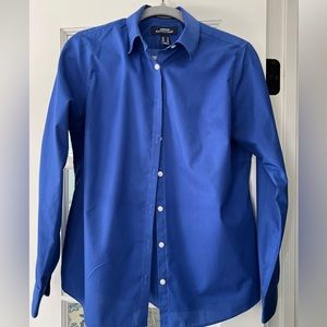Lands End, button down, size 10, royal blue